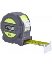 Двостороння рулетка Ryobi RTM8M (5132004361) 8м TPR корпус 4 заклепки (з нейлоновим покриттям)