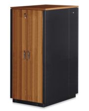Шафа Digitus DN-1942U-SO-W 19" 42U 750x1130 SOUNDproof RAL 9005 із вставкою під горіх (чорний)