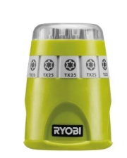 Набір біт Ryobi RAK10TSD ТХ10/3х20/3х25/30/40 (5132002788) 9х25мм з утримувачем 60мм (10 одиниць)