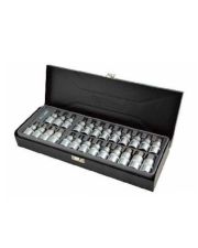 Набір головок зі вставками Whirlpower 1614-SK53 (23354) 1/2" Torx, Hex, Spline (25шт в металевому кейсі)