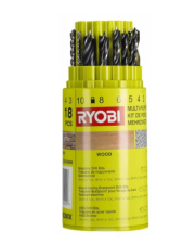 Набір свердел Ryobi RAK18DMIX (5132004669) 18шт