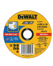 Отрезной диск по нержавеющей стали DeWALT DT43906 Long Life Inox 125х1,6х22,2мм