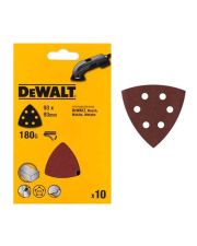 Шлифовальная бумага DeWALT DT3094 P180 93мм для дельташлифмашин (10шт)