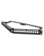Угловая рама Digitus DN-91414 19" 1U для наборной патч панели на 24 порта (черная)