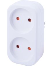 Двомісний розгалужувач E.Next e.socket.002.10.2 2P 10А без заземлення (s9100052)