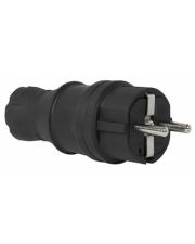 Каучукова пряма вилка E.Next e.plug.rubber.028.16 із заземленням 16А (s9100023)