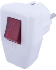 Кутова вилка E.Next e.plug.angle.009.16 16А із заземленням біла (s9100048)