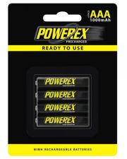 Акумулятор Powerex MHRAAAP4 з низьким саморозрядом AAA Ni-Mh 1.2В 1000mАч 4шт у блістері