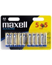 Лужна батарея Maxell 790253.00 Alkaline AA/LR6 10шт (5+5) у блістері