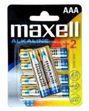 Лужна батарея Maxell 790240.04 Alkaline AAA/LR03 6шт (4+2) у блістері