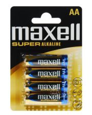 Лужна батарея Maxell 774409.04 Super Alkaline AA/LR6 4шт у блістері