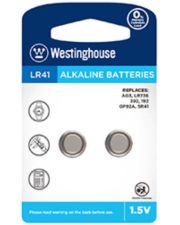 Лужна батарея Westinghouse LR41-BP2(AG3-BP2). Alkaline таблетка LR41 2шт у блістері