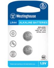 Лужна батарея Westinghouse LR44-BP2(AG13-BP2). Alkaline таблетка LR44 2шт у блістері