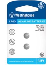Лужна батарея Westinghouse LR60-BP2(AG1-BP2) Alkaline таблетка LR60 2шт у блістері