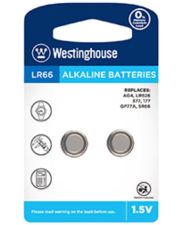 Щелочная батарейка Westinghouse LR66-BP2(AG4-BP2) Alkaline таблетка LR66 2шт в блистере