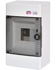 Наружный щит Eti ECT 4 PT 4 модуля прозрачная дверь (1100140)