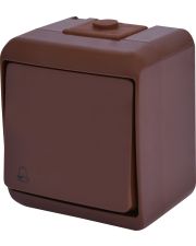 Кнопка звонок Eti Hermetics VHE-4-KR IP54 коричневая (4668043)