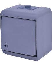 Кнопка дзвінок Eti Hermetics VHE-4-SR IP54 сіра (4668063)