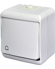 Кнопка звонок Eti Hermetics VHE-4L IP54 с подсветкой белая (4668010)