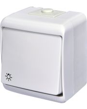 Кнопка світло Eti Hermetics VHE-5 IP54 біла (4668004)