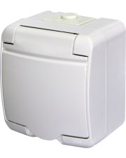 Розетка одномісна Eti Hermetics RHE-1s із з/к IP54 біла (4668015)