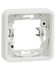 Одноместная рамка Schneider Electric MUR39108 с зажимами IP55 (белая)