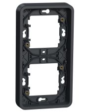 Вертикальная 2-постовая рамка Schneider Electric MUR34151 IP55 (черный)