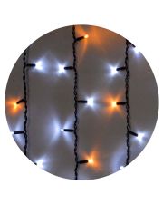Уличная LED гирлянда Delux EN ICICLE 108LED (90015178) 2x1м 27 мигающих желтых диодов IP44 черный шнур