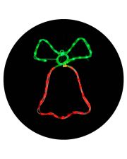 Уличная LED гирлянда Delux EN MOTIF Bell (90012987) 50х35см 20 мигающих диодов IP44 (красный зеленый свет)
