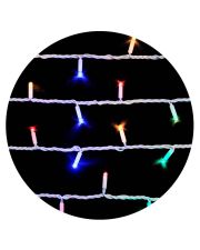 Уличная разноцветная LED гирлянда Delux EN STRING 200LED (90012981) 20м (2х10м) 40 мигающих диодов IP44 белый шнур