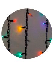 Уличная LED гирлянда Delux EN ICICLE 75LED (90012955) 2x0,7м 18 мигающих диодов IP44 черный шнур