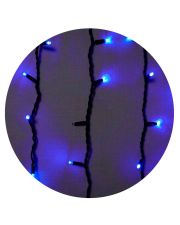 Вулична світлодіодна гірлянда Delux EN ICICLE 75LED (90016593) 2x0,7м IP44 (синє світло) Чорний шнур