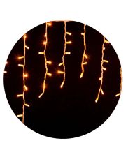 Белая уличная светодиодная гирлянда Delux EN ICICLE 120LED (90009066) 2x0,9м IP44 (желтый свет)