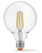 Диммована філаментна лампа Videx Filament G95FD E27 7Вт 4100K (VL-G95FD-07274)