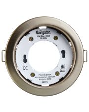 Круглый врезной светильник Navigator NGX-R1-004-GX53 GX53 (сатин-хром)