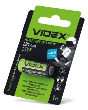 Щелочная батарейка Videx LR1 (LR1 1B) 1 шт