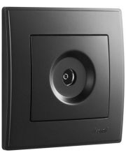 Прохідна ТВ розетка Lezard "Lesya" 705-4242-129 (антрацит)