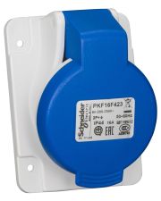 Силовой разъем скрытого монтажа Schneider Electric PKF16F423 16А 2P+E IP44 250В