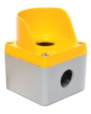 Одноместный алюминиевый кнопочный пост с козырьком TP Electric 3390-830-0600 72x72x57мм IP67