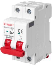 Модульный автоматический выключатель E.Next e.mcb.stand.60.2.B2 2р 2А B (s001133)