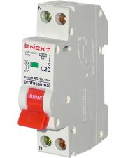 Модульный автоматический выключатель E.Next e.mcb.pro.60.1N.С20.thin 1р+N 20А C (p055002)