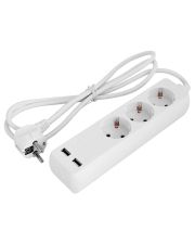 Удлинитель E.Next e.es.3.1.5.zb2.usb 3 гнезда 1.5м с USB-зарядкой (s042128)