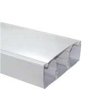 Пластиковий короб E.Next e.trunking.twoclapb.02.stand.100.50 c перегородкою 100х50мм 2м (s14033003)
