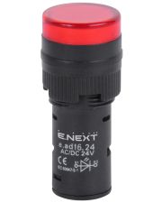 Сигнальная арматура E.Next e.ad16.24.red Ø16мм 24В АС/DC красная (s009012)