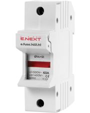Держатель предохранителя E.Next e.fuse.1451.h1 на DIN-рейку 14х51 1р 63А (i0300004)