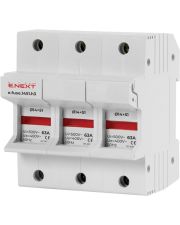 Утримувач запобіжника E.Next e.fuse.1451.h3 на DIN-рейку 14х51 3р 63А (i0300006)
