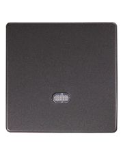 Одинарная кнопка E.Next e.lux.11651L.pn.anthracite с подсветкой антрацит (ins0040008)