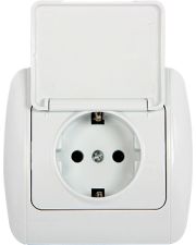 Розетка E.Next e.install.stand.810С с з/к с крышкой (s035028)