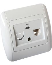 Компьютерная розетка E.Next e.install.stand.819С1 одинарная (s035032)