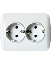 Двойная розетка E.Next e.install.stand.810DB с з/к (s035036)